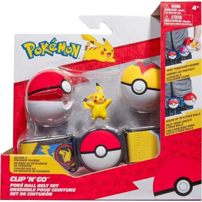 Pokemon Clip N Go Poke Ball  με ζώνη Level Ball and Pikachu Belt Set